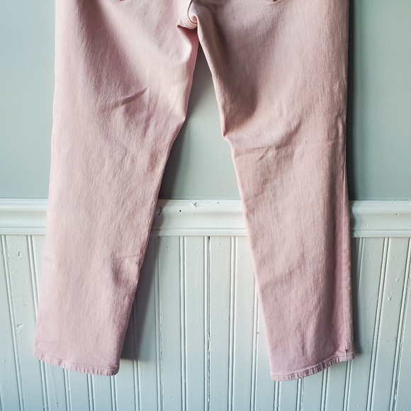 High Rise Button Fly Slim Straight Cropped Jeans Size 6 - Picture 7 of 16